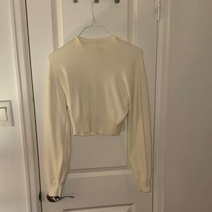 Cream Turtleneck Sweater